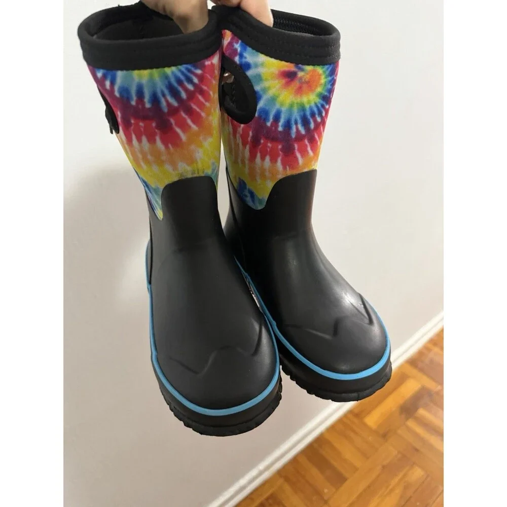 Bogs Kids Tie Dye Winter Boots Size 2y Waterproof Insulated